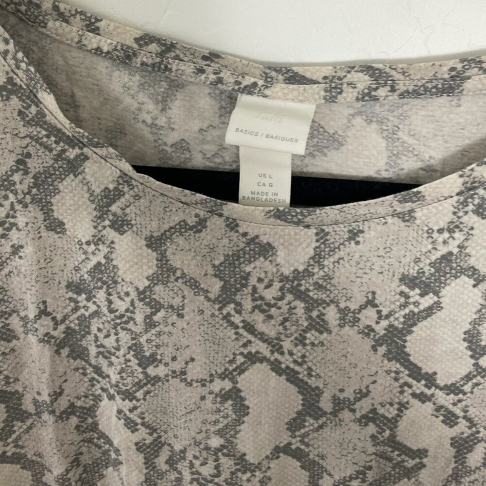 Snake Print Python Tee T Shirt Boho Bohemian Arts… - image 4